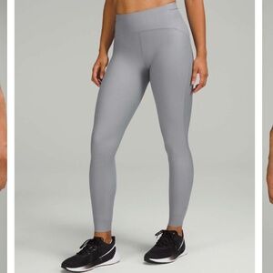Lululemon SenseKnit High-Rise Running Tight 28" Size 8 Rhino Gray